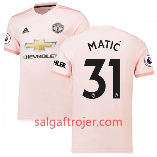 Manchester United Fodboldtrøjer Matic 31 Udebanesæt 2018/19 Kort ærmer Manchester United Fodboldtrøjer Matic 31 Udebanesæt 2018/19 Kort ærmer